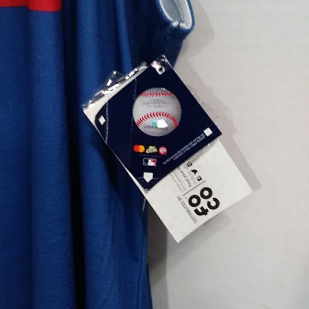 Chicago Cubs MLB Blue Red Tie Open Back Racerback Tank Top Size M *NWT* - Picture 7 of 8